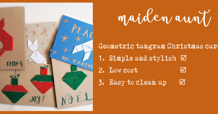 Free tutorial for your Mind crafternoon – modern geometric felt Christmas cards